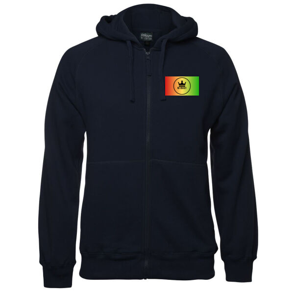 Kīngi Rasta Badge Fleece Zip Hoodie Thumbnail