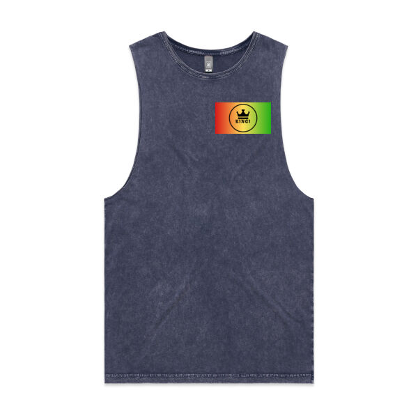 Kīngi Rasta Badge Stone Wash Tank Thumbnail